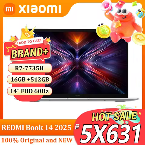 REDMI Book 14 2025 NEW R5-7535H Radeon 660M/R7-7735H Radeon 680M 16GB+512GB 14inch FHD 60Hz Screen