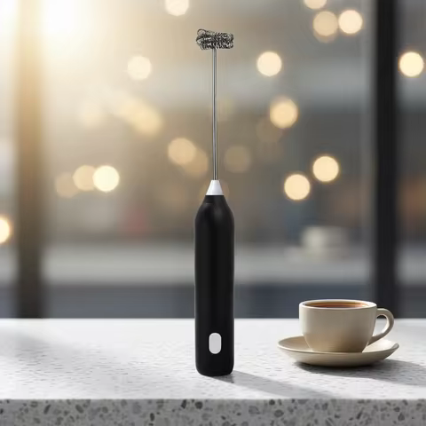 HOT Electric Milk Frother + Egg Beater Wireless Type-C Charging 3 Speeds Mini Handheld Foam Maker Coffee Whisk Cooking Tools