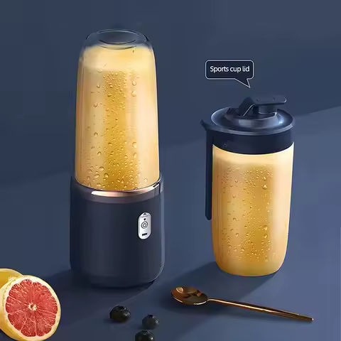 Portable Blender Bottle Electric 6 Blades Multifunction Juice Blender Fresh Juice Smoothie Blender Ice CrushCup Food Processor