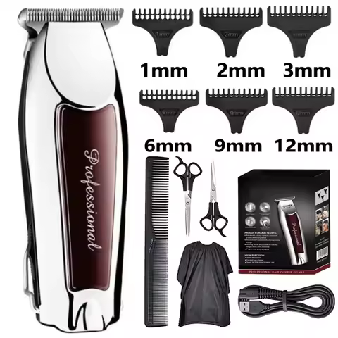 Hair Clipper Rechargeable Cordless Trimmer for Men Grooming Professional Electric Beard Hair Cutting Machine Edge Hair Clipper