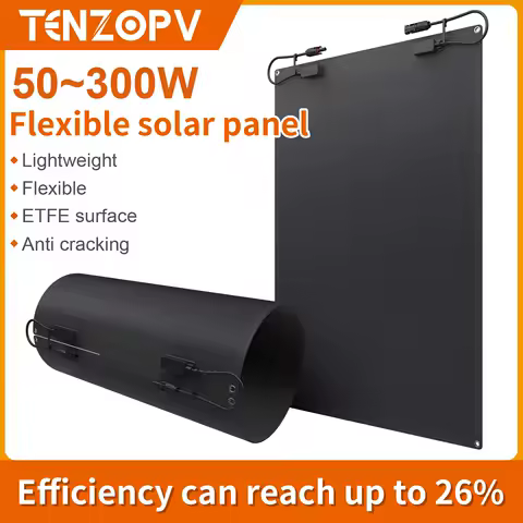 TENZOPV 300/250/200/150/115/50 Watt HPBC Back Contact Solar Cells 25.8% High Efficiency Portable Flexible Solar Panel