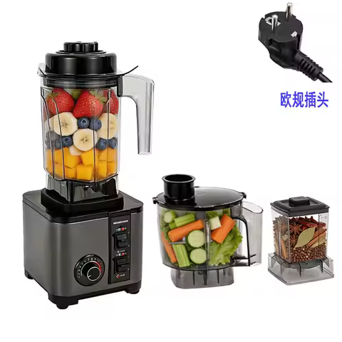 220V Multifunctional Stainless Steel Blender Large Capacity Household Juicer Soybean Milk Machine Grinder