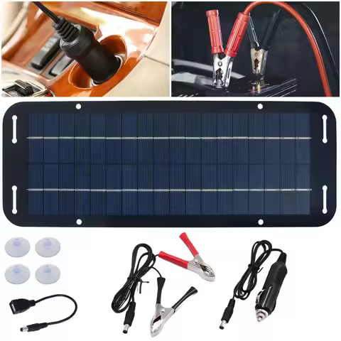 60W Solar Panel 12V Olt Trickle Battery Charger Suitable For RVs Vans Boats Kit Photovoltaic Solar Panel Suitable For Houses
