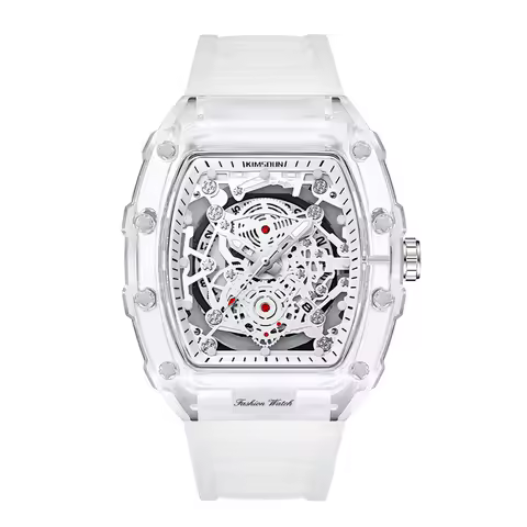 UTHAI BK134 Fashionable Men Watch Barrel Shaped Transparent Waterproof Quartz Watch Sports Clock Gift Watches for Man