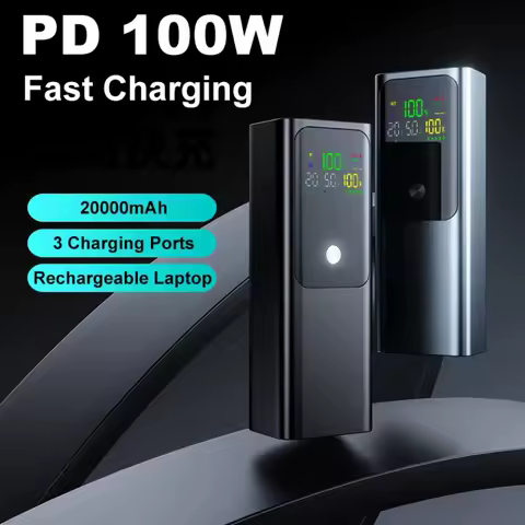 High-Capacity 100000mAh Powerbank 100W For Xiaomi External Battery Capacity Fast Charging Charger Powerbank For Laptop iPhone