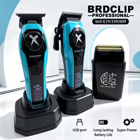 BRDCLIP Professional Hair Trimmer Rechargeable Hair Clippers Charging Base Hair Care Appliance Trimmer For man BRD-339 BRD-619