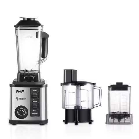 2600W Multifunctional 3-in-1 Blender, 6 Blades Mixer Grinder for Ice Crush & Smoothie, 2L High Power Portable Juicer, 15000RPM