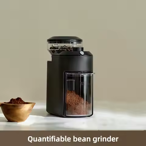 Electric Coffee Grinder with Anti-Static Design, Portable Burr Grinder for Espresso & Hand Drip, Small Coffee Bean Mill for Home