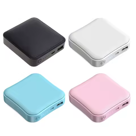 Cartoon Square Mini 8000mAh Portable Outdoor Camping External Backup Battery Pack 2.1A Fast Charging