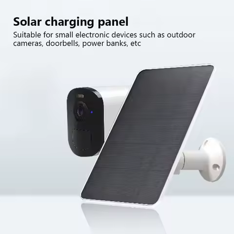 3W 6V Solar Panel Type-C Solar Panels Outdoor Solar Cells Chargerfor Security Camera/Doorbell/Small Electronic Devices