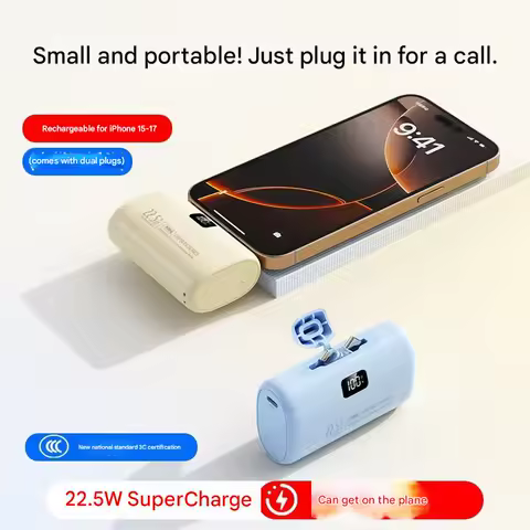 For xiaomi 22.5W Ultra-fast charging 30000mAh Mini Portable Charger USB-C Power bank Universal Compatibility Type-C for iphone