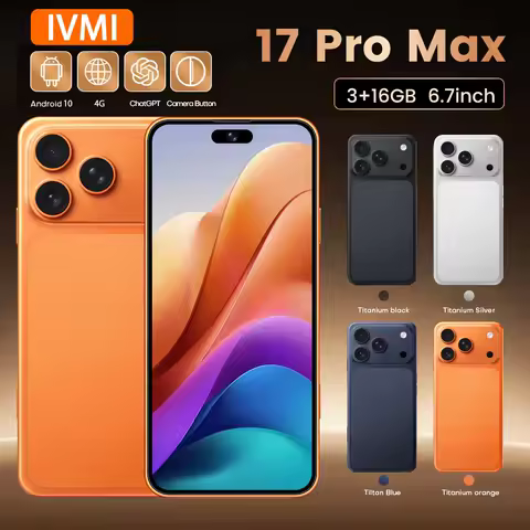 IVMI 17Pro Max Smartphones Android 10.0 Dual SIM 6.7""Display 3GB RAM 16GB ROM WIFI Bluetooth Play Store 4G Small Mobile Phone